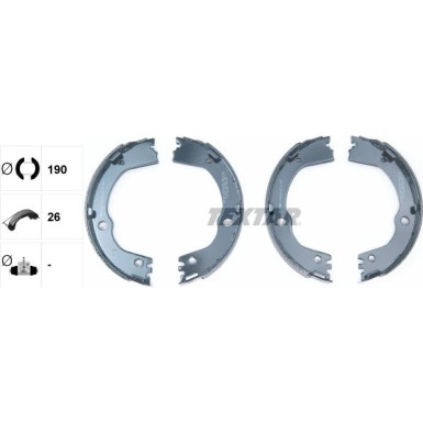 91082500 Bremsbackensatz, Feststellbremse