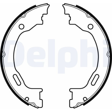 LS2077 Bremsbackensatz, Feststellbremse