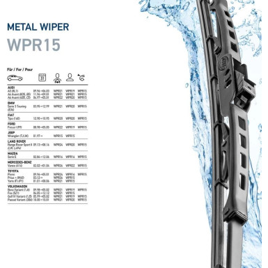 Hella Wischblatt Scheibenwischer Metal 9XW 190 253-151