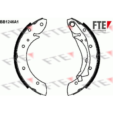 9100050 Bremsbackensatz