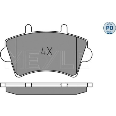 025 236 1318/PD Bremsbelagsatz, Scheibenbremse MEYLE-PD: Advanced performance and design.