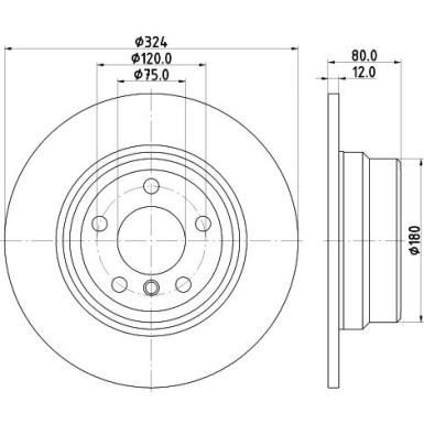 Hella | Bremsscheibe | 8DD 355 107-771