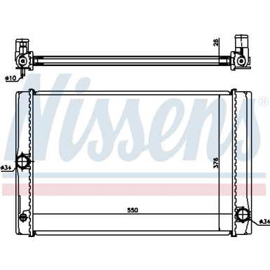 Nissens | Kühler, Motorkühlung | 64691