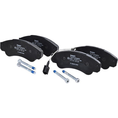 Delphi | Bremsbelagsatz, Scheibenbremse | LP1751