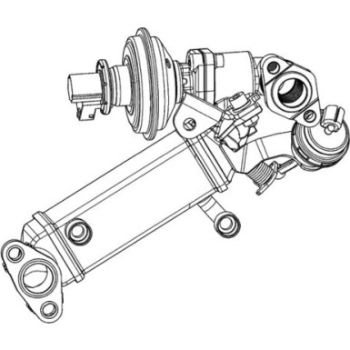 CE 12 000P Kühler, Abgasrückführung BEHR *** PREMIUM LINE ***