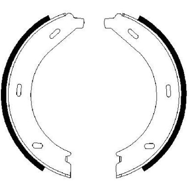 0 986 487 605 Bremsbackensatz, Feststellbremse