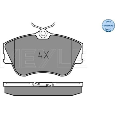 Meyle Bremsbelagsatz, Scheibenbremse MEYLE-ORIGINAL: True to OE 025 214 7919
