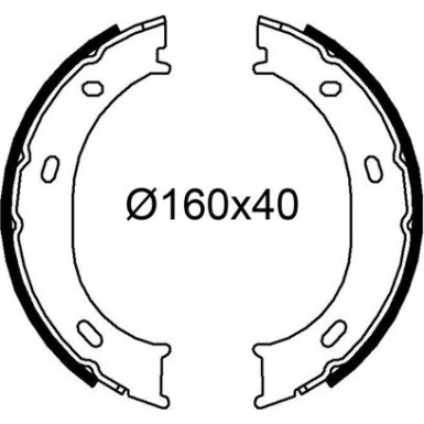 564269 Bremsbackensatz