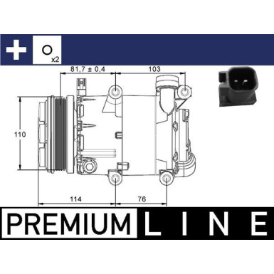 Mahle | Kompressor, Klimaanlage | ACP 866 000P
