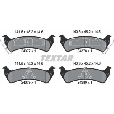 2437701 Bremsbelagsatz, Scheibenbremse