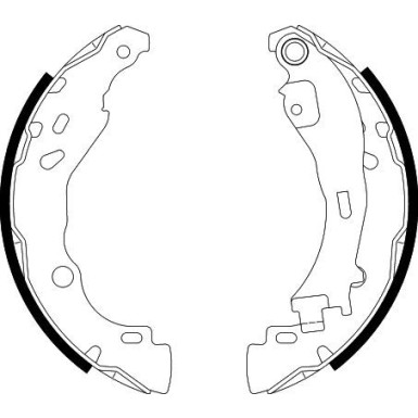 8DB 355 002-751 Bremsbackensatz