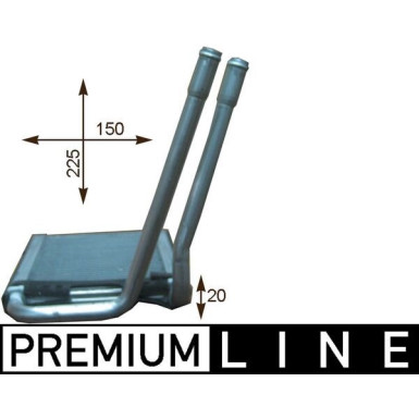 AH 202 000P Wärmetauscher, Innenraumheizung BEHR *** PREMIUM LINE ***