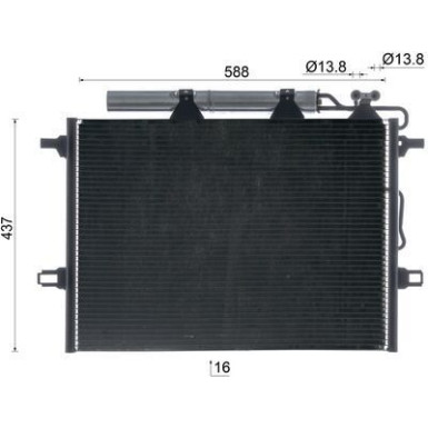 AC 318 001S Kondensator, Klimaanlage BEHR