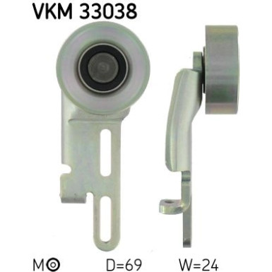 VKM 33038 Riemenspanner, Keilrippenriemen