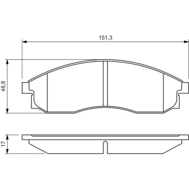 0 986 424 340 Bremsbelagsatz, Scheibenbremse 0 986 424 340 Bremsbelagsatz, Scheibenbremse