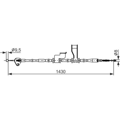 1 987 482 835 Seilzug, Feststellbremse