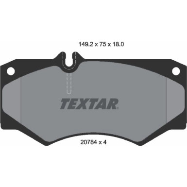 Textar Bremsbelagsatz, Scheibenbremse Q+ 2078401