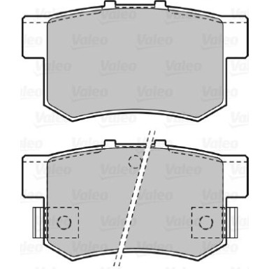 598682 Bremsbelagsatz, Scheibenbremse