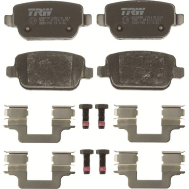 TRW Bremsbelagsatz, Scheibenbremse COTEC GDB1708