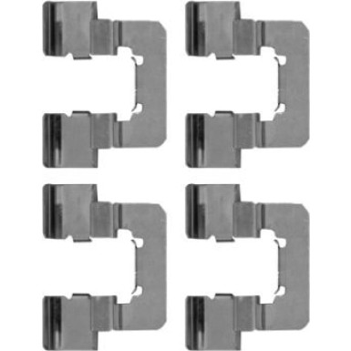 Hella | Zubehörsatz, Scheibenbremsbelag | 8DZ 355 204-741