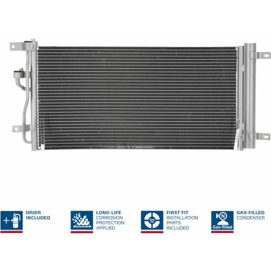 940569 Kondensator, Klimaanlage ** FIRST FIT **