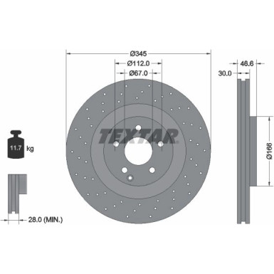 92123703 Bremsscheibe PRO