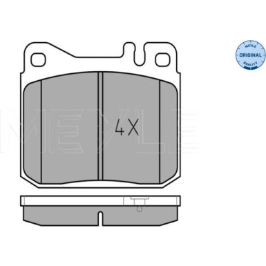Meyle Bremsbelagsatz, Scheibenbremse MEYLE-ORIGINAL: True to OE 025 203 9215