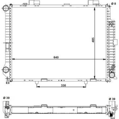 NRF | Kühler, Motorkühlung | 58098