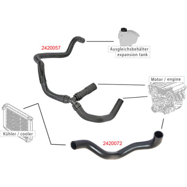 2420072 Kühlerschlauch 2420072 Kühlerschlauch