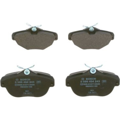 0 986 494 243 Bremsbelagsatz, Scheibenbremse