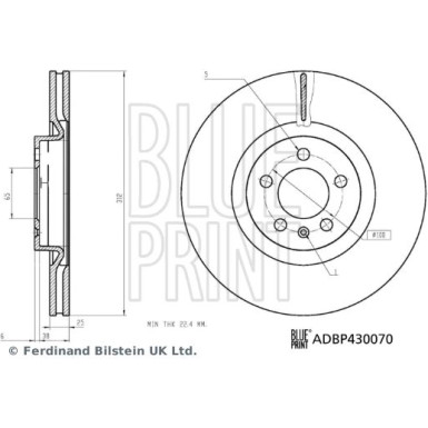 Blue Print | Bremsscheibe | ADBP430070
