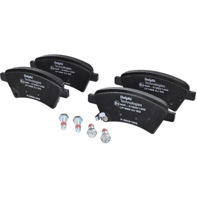 Delphi | Bremsbelagsatz, Scheibenbremse | LP1966