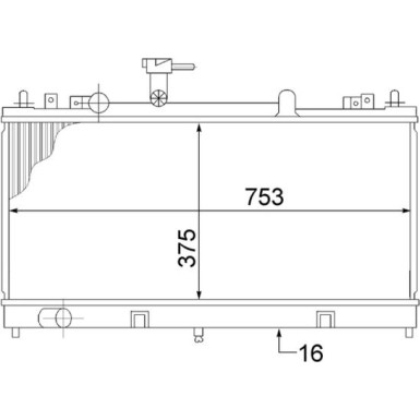 CR 1475 000S Kühler, Motorkühlung BEHR