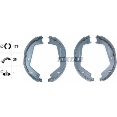 91081300 Bremsbackensatz, Feststellbremse