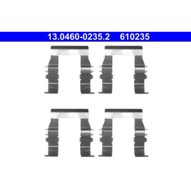 13.0460-0235.2 Zubehörsatz, Scheibenbremsbelag