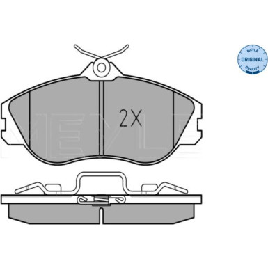 025 211 3819/W Bremsbelagsatz, Scheibenbremse MEYLE-ORIGINAL: True to OE.
