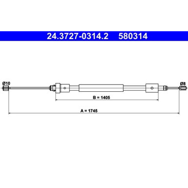 24.3727-0314.2 Seilzug, Feststellbremse