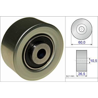 532 0561 10 Umlenk-/Führungsrolle, Keilrippenriemen
