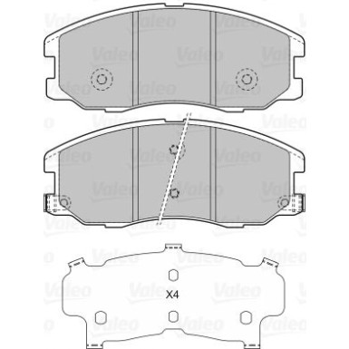 598942 Bremsbelagsatz, Scheibenbremse