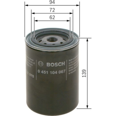 BOSCH 0 451 104 067 Ölfilter