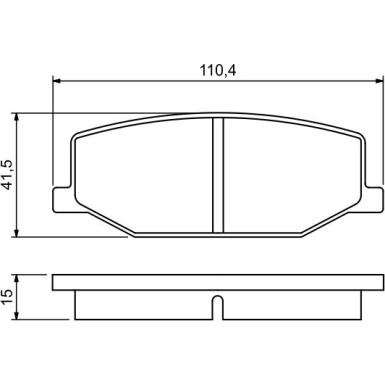 0 986 460 935 Bremsbelagsatz, Scheibenbremse