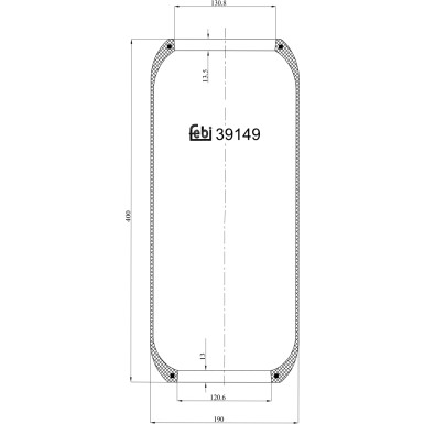 FEBI BILSTEIN 39149 Federbalg, Luftfederung