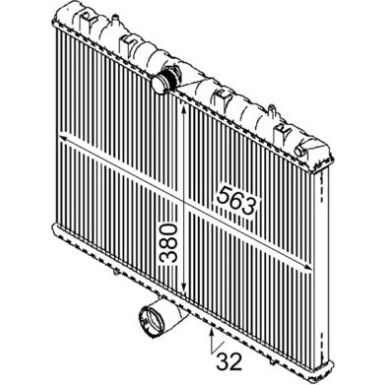 Mahle | Kühler, Motorkühlung | CR 889 000S