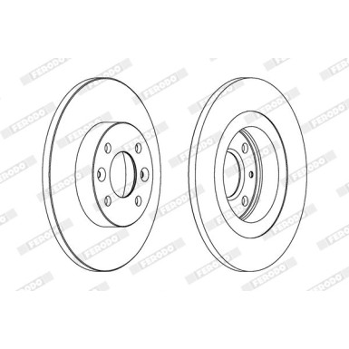 Ferodo | Bremsscheibe | DDF1502C
