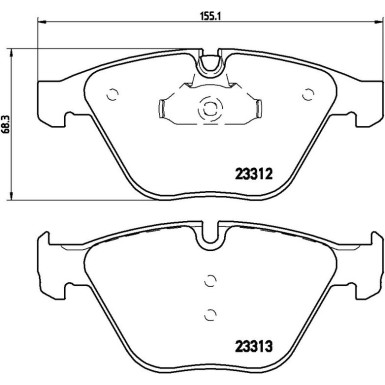 Brembo Bremsbelagsatz, Scheibenbremse PRIME LINE P 06 054