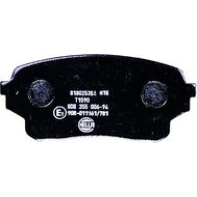 Hella | Bremsbelagsatz, Scheibenbremse | 8DB 355 006-941