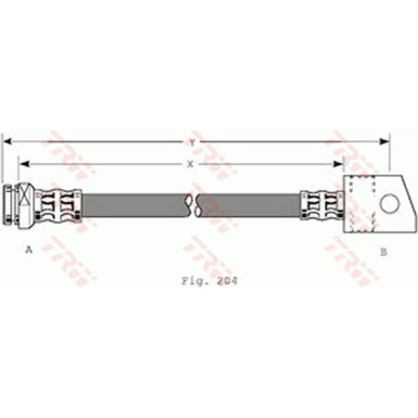 TRW | Bremsschlauch | PHA347