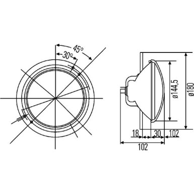 Hella | Hauptscheinwerfer | 1A3 003 370-041