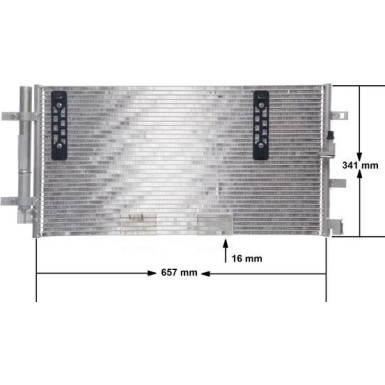AC 4 000S Kondensator, Klimaanlage BEHR AC 4 000S Kondensator, Klimaanlage BEHR
