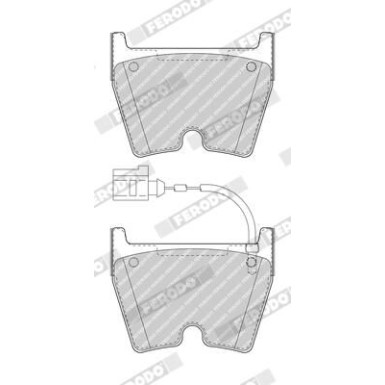Ferodo | Bremsbelagsatz, Scheibenbremse | FDB5023